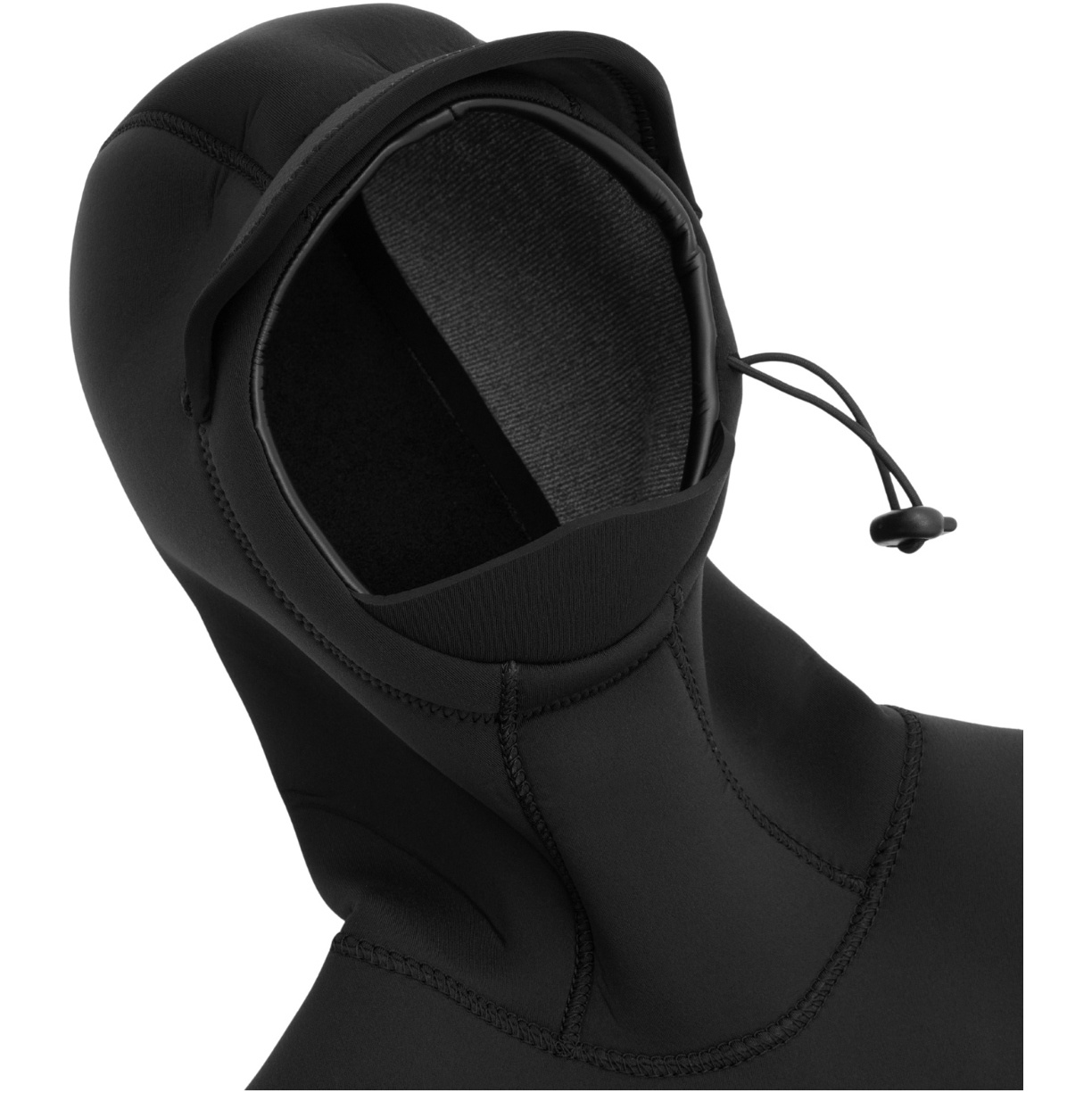 2025 Nyord Mens Solu Yulex 6/5/4mm Hooded Chest Zip Wetsuit SOLM654HD001 - Black